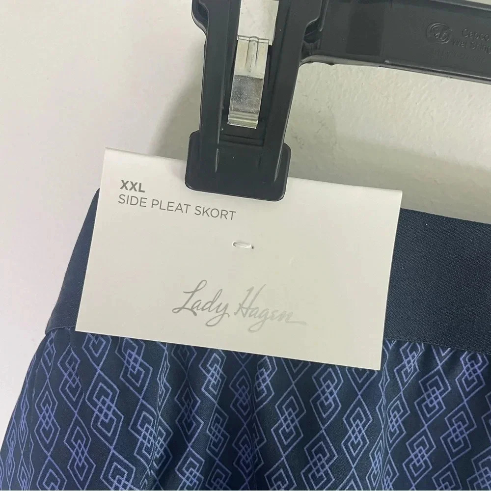Lady Hagen Women’s Side Pleat Contrast Golf Skort Size XXL NWT - Picture 4 of 11